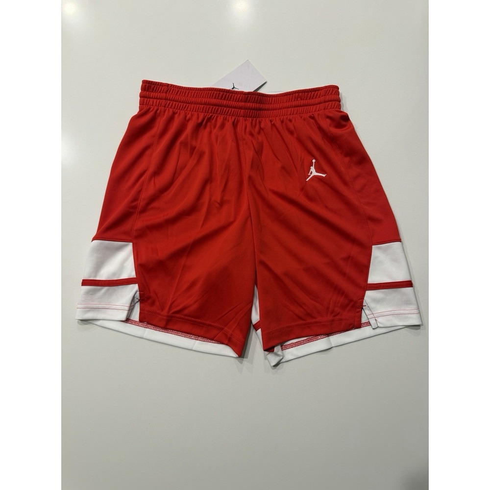 Jordan Stock Overtime Basketball Game Short Red White FQ5375-657 Mens M NWT